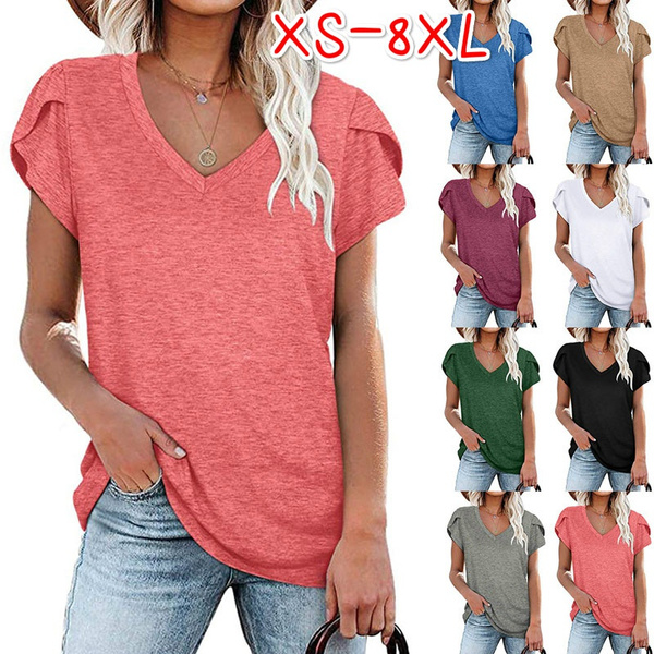 Women Casual Blouse Plus Size T-shirt Tops Ladies Tops Tunic