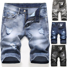 men jeans, Plus Size, Summer, Shorts