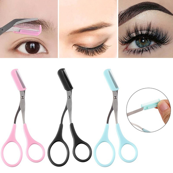 Eyebrow Trimmer with Eyebrow Comb Eyebrow Trimmer Makeup Scissors ...