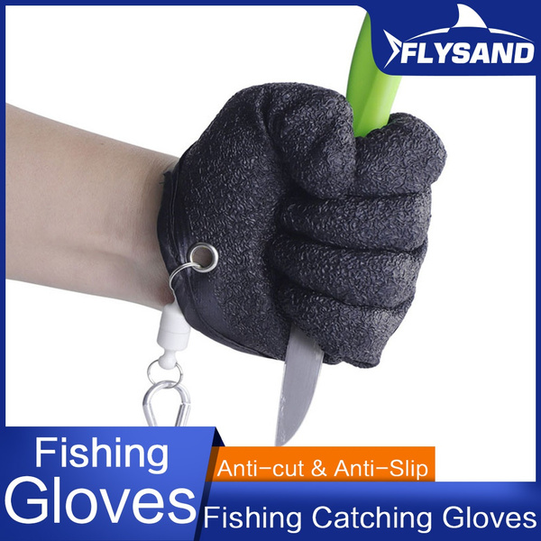 NEW Non Slip Latex Fishing Gloves Outdoor Gloves With Magnet Latex