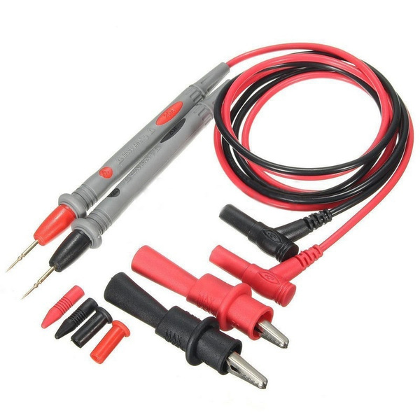 1set 1000V 20A Probe Test Lead + Alligator Clips Agilent Fluke Clamp ...