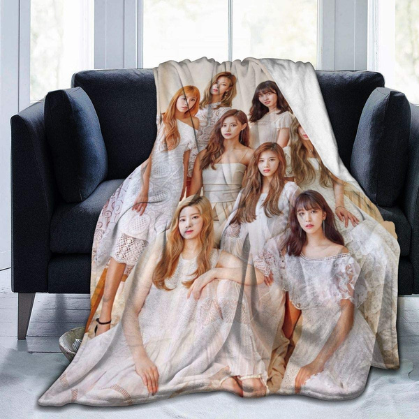 GUYLIGUYQI Kpop Twice Blanket Stylish Collage of Super Soft