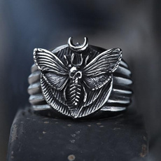butterfly, Goth, moth, Stainless Steel