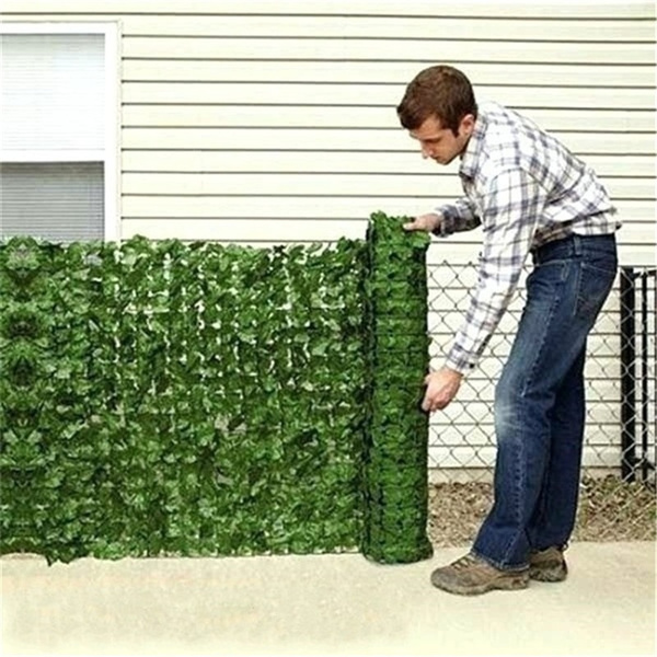 Artificial Hedge Leaves Faux Lvy Leaf Privacy Fence Screen for Garden