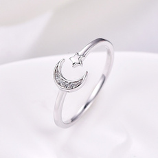 Sterling, DIAMOND, Jewelry, Silver Ring