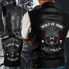 wolfleatherjacket, Vest, Fashion, vikingvest