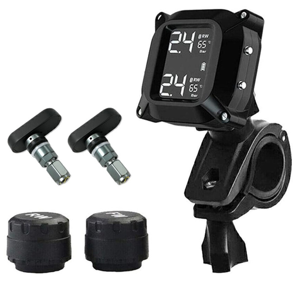 Tire Pressure Monitoring System TPMS Wireless Pressure Tire Motorcycle