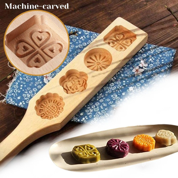 Wooden Moon Cake Wooden Baking Mold Cookie Stamps MoonCake Mold Moon C <div  class=aod_buynow></div>– Inhomelivings