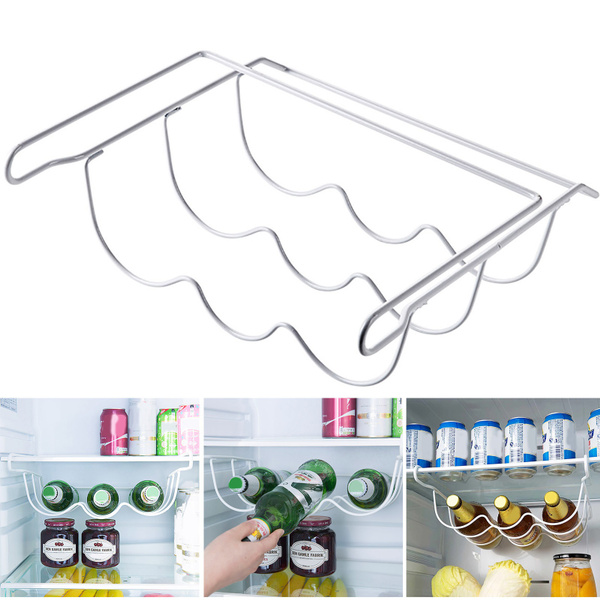 Fridge Organizer Kitchen Spacer Layer Convenience Storage Wine Rack