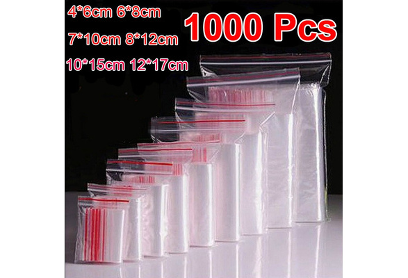 Plastic Ziplock Bags Jewelry Small Ziplock Bag Food Packaging Zip Lock Bags  Clear Fresh-keeping Dustproof Reclosable Home kitchen