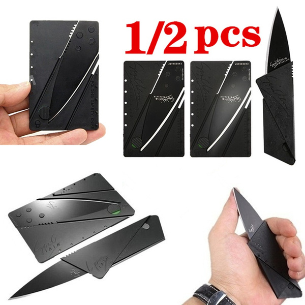 1/2 PCS New Credit Card Knife Multifunctional Pocket Knife Wallet Multi ...