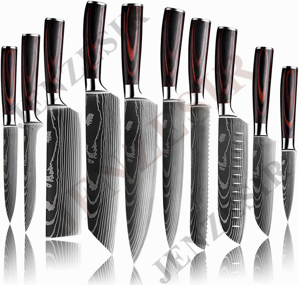 Kitchen Chef Knife Sets, 3.5-8 Inch Set Boxed Knives Stainless