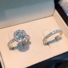 Sterling, Princess, Gifts, Diamond Ring