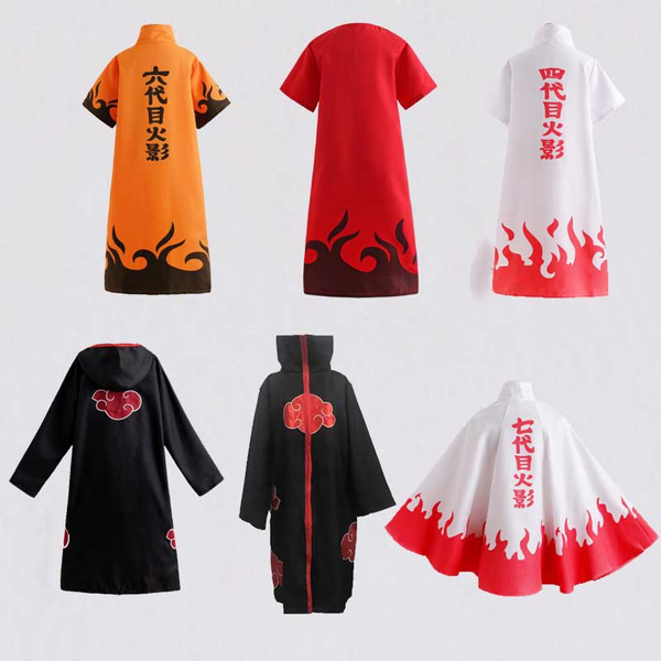 Anime Naruto Cloak Robe Unisex Fourth Hokage Naruto Cosplay Cloak