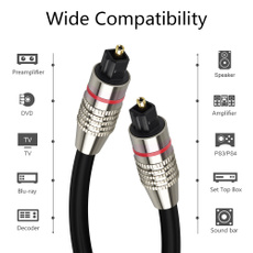 Cord, Fiber, opticalaudioadapter, Cable