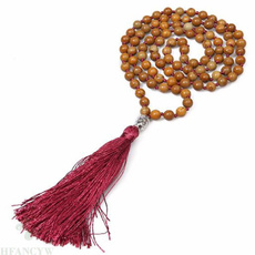 Necklace, 8MM, Tassels, Yoga