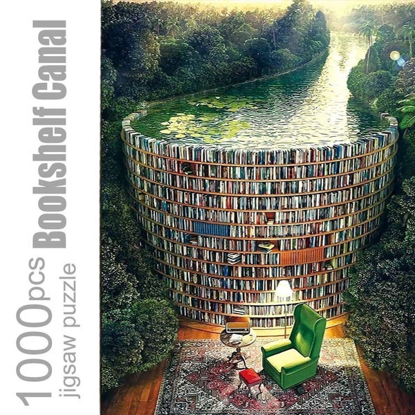 bookshelf dam jigsaw puzzle