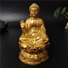 golden, buddhastatue, Home & Office, Home & Living