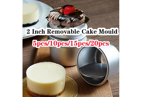 5 Pcs Round Cake Mould Cheesecake Pan Pattern Alloy DIY Removable Bottom  Mold Template Non Stick Baking Tools Bakeware Cheap New