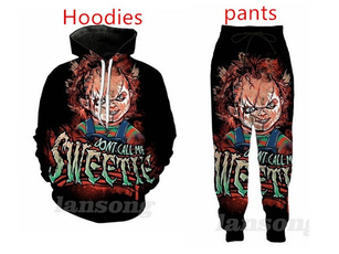 womenjoggerspant, 3D hoodies, 3d sweatshirt men, chucky