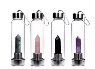 waterglasse, Bottle, crystalpointbottle, waterbottleswithcrystalinside