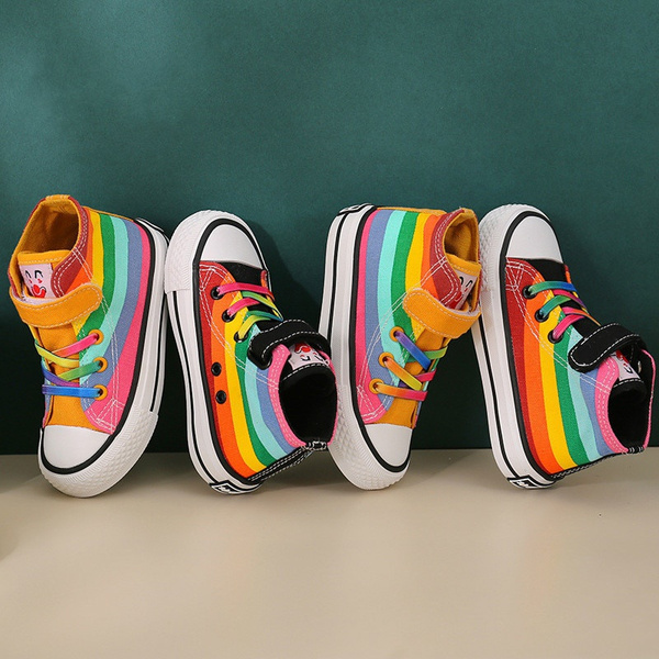 Children's rainbow hot sale shoes