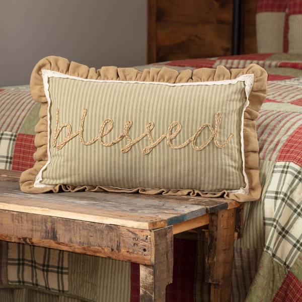 Large Farmhouse Throw Pillow 14 x 22