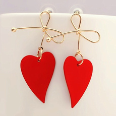 Heart, Fashion, stainless steel earrings, Jewelry
