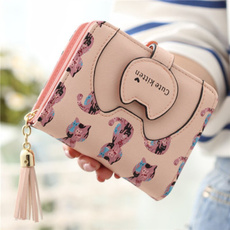 cute, shortwallet, clutch purse, miniwallet