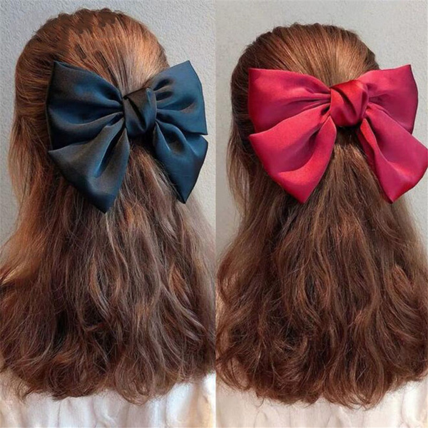 Sweet Ribbon Hair Bow Clips For Women Bow Hairpins Barrettes Hair  Accessories