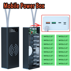 Box, Mobile power supply, Sleeve, 18650batterybox