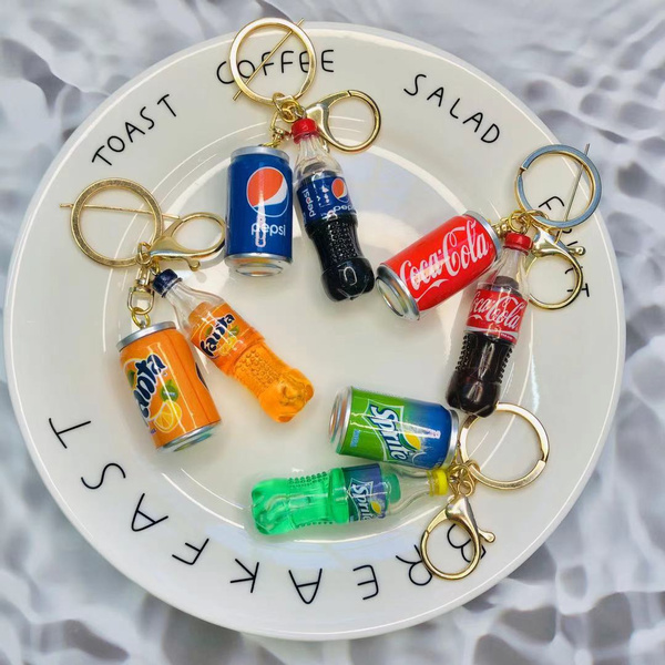 Coca-Cola Script Pom Pom Keychain