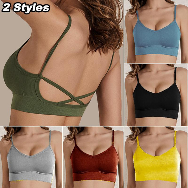 New Sports Bra Women Seamless Gym Jogging Crop Top Female Tops