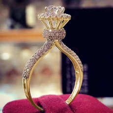 DIAMOND, zirconring, Wedding Accessories, gold