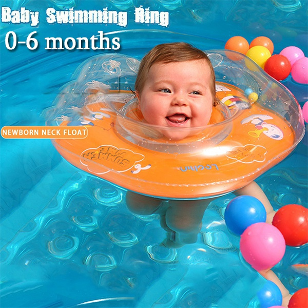 5 Colors Swimming Baby Pools Accessories Baby Inflatable Ring Baby Neck