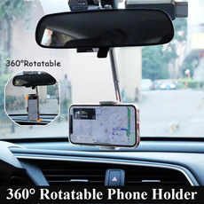 360degreerotating, rearviewmirrormount, Lână, phone holder