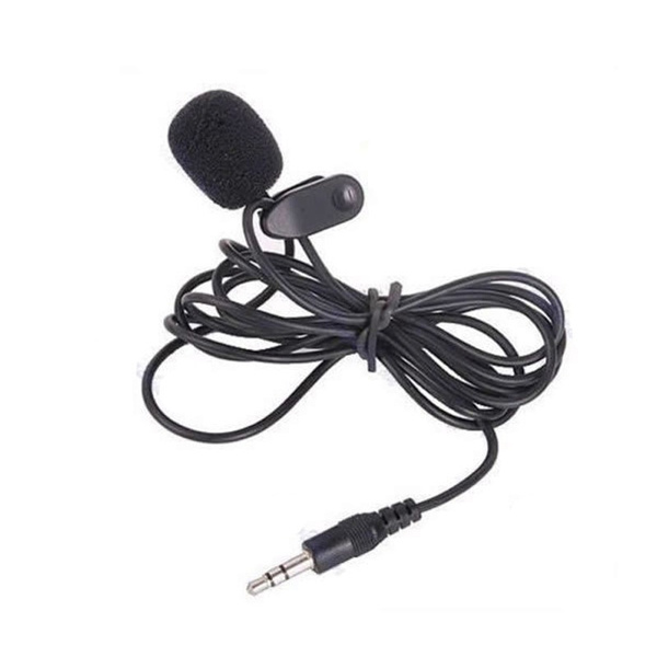 3.5mm Mini Microphone Hands Free Clip On Mic Studio Speech Lapel Guide ...