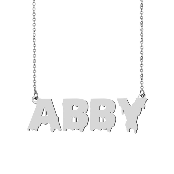 Abby name clearance necklace