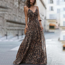 Summer, Fashion, chiffon, leopard print