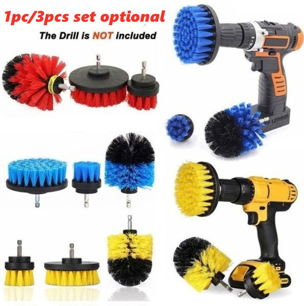 3Pcs/Set Drill Brush Bathroom Tile Grout All Purpose Power Scrubber Cleaning Kit 