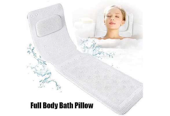 full body bath pillow with lumbar
