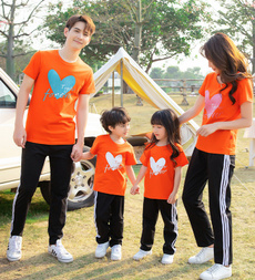 Cotton, Summer, Family, topsamptshirt