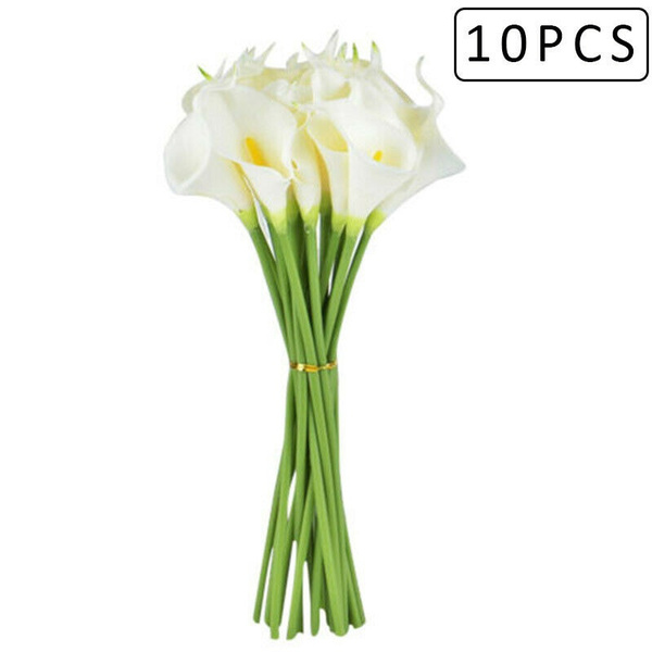 10X Real Touch Calla Lilies Cala Lilly Lily Artificial Fake Silk Flower Hot Sale
