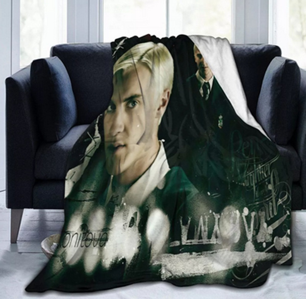 Draco Malfoy 3D Printed Fleece Blanket for Beds Quilt Fashion