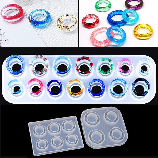 Ring Resin Epoxy Molds Silicone Casting Molds Tool DIY Jewelry Making  Findings