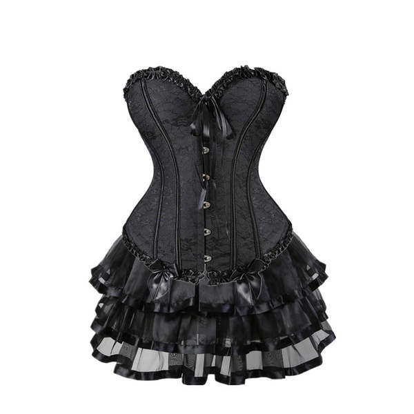 white corset and tutu set