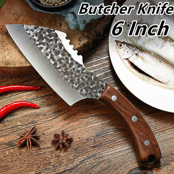 6 Inch Boning Knife Stainless Steel Cleaver Handmade Kitchen Knife
