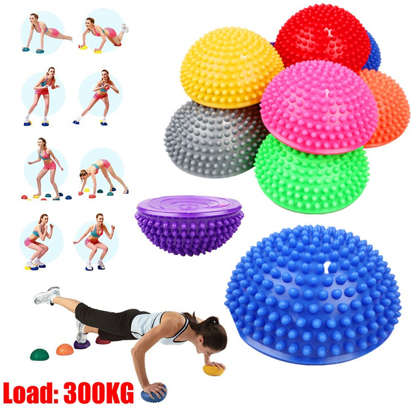 Inflatable Half Sphere Yoga Balls Massage Exercises Trainer Balancing Ball 