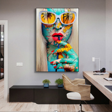 walldecorationpainting, wallpictureslivingroom, art, ladyportrait
