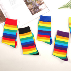rainbow, Cotton Socks, Men, Socks